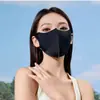 Mascarilla de Verano Sin Costuras 7A Antibacteriana Hielo Oxígeno 3D Tridimensional Protección UV Unisex Mascarilla de Protección Solar con Ajuste Tridimensional