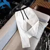 Verão Novo Alta Qualidade Luxo Leve Design de Nicho Confortável Respirável Fino Moda Solto Masculino Reta Casual Calças