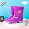 Botas de Lluvia de Moda Transfronterizas para Bebé Fabricante Mayorista Zapatos de Agua Personalizados para Niños Zapatos de Agua Ligeros de Caña Baja Dibujos Animados Lindos Botas de Lluvia
