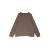 Camiseta Manga Longa Feminina Plus Size, Cor Sólida, Versátil, Simples Casual Pulôver, 2025 Camisa Base Fina de Lã Bicolor