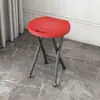 Taburete plegable de plástico, portátil para uso doméstico, taburete pequeño para adultos, taburete alto para exteriores, taburete redondo simple engrosado, silla para dormitorio