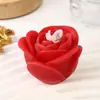 Velas Artesanales con Aroma a Rosa para el Día de San Valentín Transfronterizo y el Día de San Valentín Chino, Velas Simuladas Estilo Ambiente, Velas Decorativas