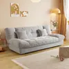 Sofá cama de doble uso sofá nube para sala de estar, apartamento pequeño, casa de alquiler, sofá de tela, sofá plegable de línea recta