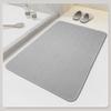 Alfombra de Piso de Lino y Barro de Diatomeas, Alfombra de Piso de Baño Estilo Minimalista, Alfombra Absorbente Antideslizante de Secado Rápido Fácil de Cuidar para Baño