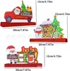 Placa Decorativa de Mesa de Natal, Placas Decorativas Centrais de Mesa do Papai Noel para Festa de Natal de Inverno