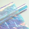 Festival Tanabata Filme Fantasia Papel de Embrulho Florido Laser Arco-Íris Transparente Espessado Impermeável Celofane Presente Material para Flores
