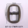 Diâmetro interno 7mm fivela japonesa barril oval chapeado fivela branca barril chapeado antigo verde direto da fábrica sapatos de couro fivela acessórios