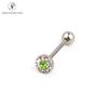 Barra para Piercing de Lengua de Acero Inoxidable Anillo de Lengua Anillo para Piercing Corporal Popular en Europa y América Acero de Titanio Venta Caliente Transfronteriza Joyería Multicolores Piercing