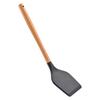 Fornecimento de Fábrica Utensílios Domésticos para Cozinha Espessos Silicone Pote Pá Cabo de Madeira de Faia Pá para Fritar Pá Densa Chinesa Ferramentas de Cozinha