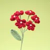 Regalo de Cumpleaños Creativo para el Día de la Madre: Ramo de Hilo Tejido a Mano, Flor Artificial Inmortal, Nomeolvides de Tallo Único