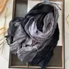 ¡Artículo de moda! Bufanda Larga Estrecha de Doble Raya para Mujer, Otoño e Invierno, Moderna, Versátil, Calentador de Cuello