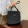 Mochila de lona estilo academia 2024, nueva bolsa de mujer, moderna bolsa de mano surcoreana, informal, de gran capacidad, para hombro.