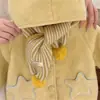 [Procesamiento y Personalización] Chaquetas Originales Star Man para Niñas Ropa de Invierno Gorros de Elfo para Niños Chaquetas Cálidas de Algodón con Felpa