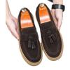 Mocasines de verano transpirables esmerilados de lobo de Xinjiang del norte para hombre, zapatos slip-on realzados, estilo coreano, zapatos de cuero casuales, cabello