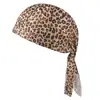 Moda Deportiva Europea y Americana Transfronteriza Estampado de Leopardo Gorro Baotou Sombrilla Protector Solar para Exteriores para Hombres y Mujeres Gorro de Pirata