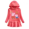 Nuevo Vestido Sudadera con Capucha para Niños Otoño e Invierno 2023 Dibujos Animados Niña Bebé Transfronterizo Casual Estilo Occidental