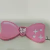 Lindo Chica Corazón Negro Rosa Kt Gato Lazo Pasador Joyería Accesorios Mayoreo DIY Funda de Teléfono Móvil Insignia Decorativa