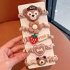 Lindo Cordón para Cabeza de Oso Fresa para Niños y Mujeres Banda Elástica para el Cabello para Niñas No Daña el Cabello Alta Elasticidad Cordón para el Cabello para Cola de Caballo Accesorios para el Cabello