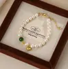 Pulseira de Pérola Natural para Mulheres, Pulseira de Jaspe Simples e Versátil, Nova Pulseira com Pingente de Saco da Sorte Estilo Chinês Nacional Venda por Atacado
