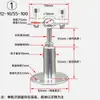 Suporte de Tubo de Aço Inoxidável Estrutura de Suporte Ajustável Suporte para Tubo de Água Braçadeira Fixa para Tubo Braçadeira para Tubo de Gás Braçadeira de 1/2 Polegada 3/4 Polegada Suporte de Braçadeira