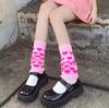 Subcultura Y2K calcetines de pie de punto nuevos para niños europeos y americanos calcetines de lana con rizo de amor