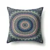 Funda de almohada de poliéster estilo folk bohemio nórdico decoración de coche impresión para el hogar funda de almohada de noche QTH23