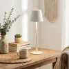 Lámpara de Mesa de Patas Altas, Decoración de Mesa de Comedor, Lámpara de Mesa Pequeña Recargable, Decoración de Dormitorio y Estudio, Lámpara de Mesa de Hierro Forjado, Luz de Noche de Gama Alta para Mesita de Noche