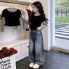 Conjunto para Niña 2026 Nueva Colección Primavera: Ropa urbana elegante y atractiva para niños, Ropa de moda de primavera y otoño para niños mayores