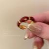 Estilo retro dulce y fresco Anillo de amor de mezclilla sentido de alta calidad estilo de personalidad nicho chica popular todo lo combina Moda anillo abierto joyería