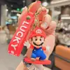 Llavero Creativo de Dibujos Animados Super Mario Lindo Monstruo Hongo Pequeño Llavero de Coche Colgante para Bolso