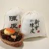 Bolsas de Algodón con Cáscara de Mandarina Xinhui, Bolsas de Almacenamiento a Prueba de Humedad para Cáscara de Mandarina, Bolsas de Algodón para Té