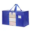 Amazon Transfronterizo Personalizado Bolsa Tejida de PE Bolso de Hombro Gran Capacidad Bolsa de Equipaje para Mudanza Almacenamiento en Casa Bolsa de Almacenamiento