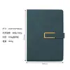 Caixa de presente livro com fivela magnética cruzada a5 simples de alta qualidade caderno de PU notebook logotipo personalizável imprimível para reunião de negócios