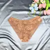 Estilo Europeo y Americano Comercio Exterior Completo de Encaje Transparentes Bragas de Cintura Media Panties de Encaje para Mujer