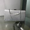 AliExpress Comercio Exterior Bolso de Noche Simple de Cuero Clutch Nupcial Bolso de Cuero Esmerilado Caja Cuadrada Bolso de Dama Bolso de Cadena Punto