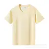 Nuevo Modelo 2025 Camiseta de Manga Corta 180g de Algodón Puro de Xinjiang para Mujer, Cuello Redondo, Corte Holgado, Color Sólido, Casual de Verano, Hombro Normal, Manga Media para Hombre