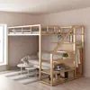 Bunk superior ático ahorra doble capa pequeño apartamento tipo apartamento pequeño funcional dos capas dúplex cama cama arte hierro cama alto marco hierro espacio alto bajo