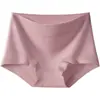Pantaloncillos tipo boxer de algodón de Xinjiang de tiro medio con ligero control de abdomen, transpirables, hipoalergénicos, alta elasticidad, sin constricción, ropa interior triangular sin costuras para mujer 9024