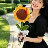 Buket de girasoles gigantes de colores, buket de girasoles tejido, un gran regalo para los maestros al inicio del ciclo escolar