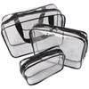 Bolsa de Cosméticos Transparente de PVC, Bolsa de Cosméticos Cosméticos, Bolsa de Aseo Portátil de Gran Capacidad para Viajes y Viajes de Negocios, Bolsa de Cosméticos Simple