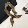 Bufanda de Seda con Patrón de Anacardo Retro y Cuentas Collar Cadena Larga Apilada para Suéter Accesorios de Atuendo de Viaje para Mujer de Sichuan