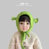 Gorro Infantil Yipan Verde Invierno Estilo Coreano Nuevo Niños Niñas Bebés Gorro de Algodón Añadido Gorro con Protección para los Oídos de Bebé