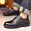 Zapatos de Cuero para Hombre Transfronterizos Nuevos Zapatos para Hombre Casuales Transpirables Versátiles Zapatos de Cuero de Negocios Suela Suave Superficie Suave Zapatos Antideslizantes para Hombre