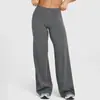 Pantalones de mujer Amazon transfronterizos, populares en Europa y América, de pierna ancha, corte holgado, realzan las caderas, adelgazantes, corte recto, para deportes, uso casual y yoga