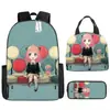 Amazon Caliente Espía Diversión Animación Periférico Mochila Estudiante Bolso Escolar Estampado Completo Bolsa de Almuerzo Infantil