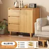 Armario de té mueble de almacenamiento para sala de estar aparador mueble de lado de sofá apoyado en la pared mueble divisor armario de almacenamiento de gran capacidad