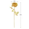 Flor de Rosa Artificial, Flor de Seda de Tallo Único, Rosa Dorada, Rosa Más Vendida en Amazon, Flor Decorativa de Halloween