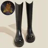Botas Altas de Suela Gruesa, Botas Largas Forradas de Lana para Otoño e Invierno, Botas de Caballero, Botines Cortos Martin para Mujer, Botas Nuevas de Media Caña 2024