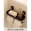 Caja de Papel Higiénico con Ventosa Montada en la Pared Sin Taladrar Ventosa ¡Pequeño Genio! ¡Tan estable como una montaña!