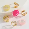 Anillo de Articulación Curva Irregular Simple Transfronterizo Europeo y Americano Anillo Metálico de Moda Accesorios para Mano de Mujer